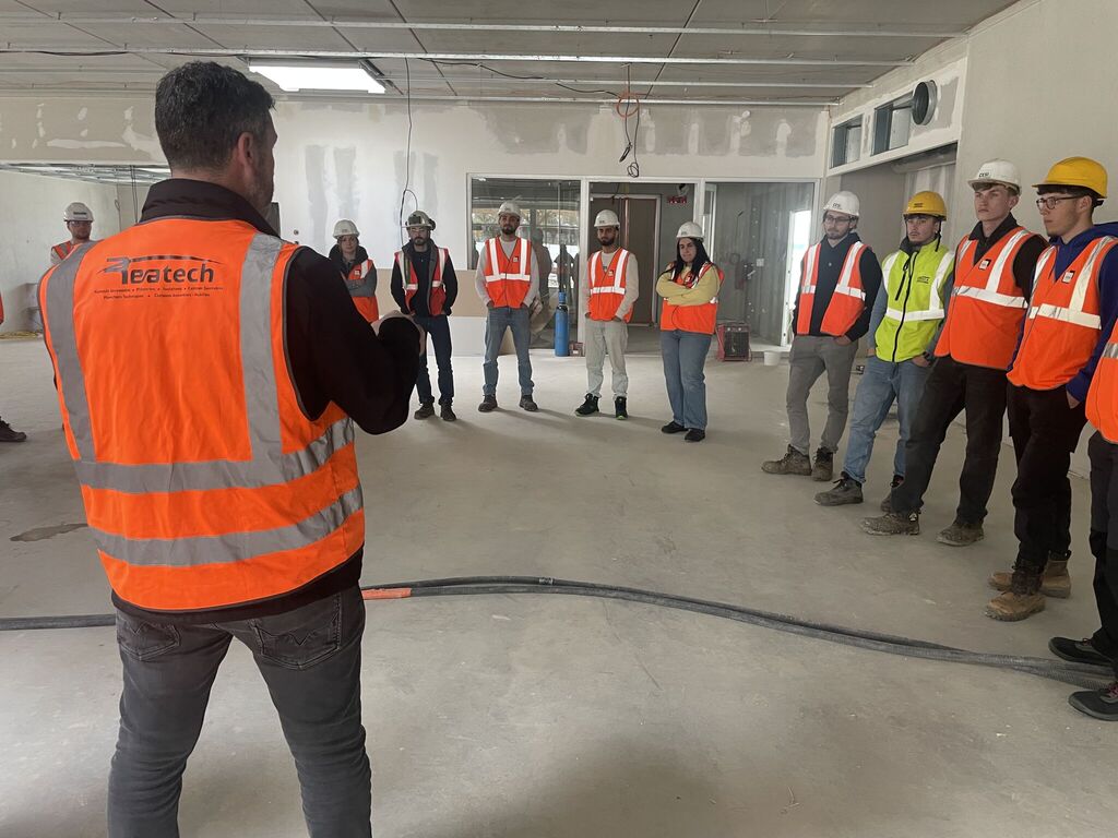 Visite de chantier avec des &eacute;tudiants Haguenau